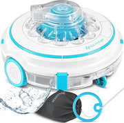Robot per piscina Apparecchiatura di pulizia Sistema a batteria per piscine fino a 80m² - Aspirapolvere a pavimento senza cavo automatico e completo