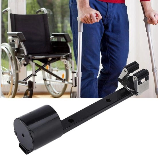 Sostegno da Camminare Sostegno per Camminare con Supporto in Acciaio Portatile Sostegno per Camminare per Scootmobili - Sedia a Rotelle per Camminare