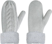 Guanti unisex caldi per inverno - grigio - un paio - touchscreen - taglia M-L