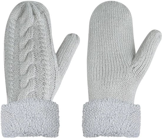 Guanti unisex caldi per inverno - grigio - un paio - touchscreen - taglia M-L