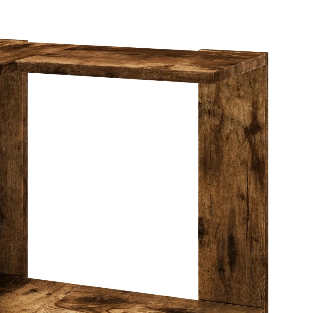 Libreria Angolare 5Ripiani Rovere Fumo 50x50x179 cm Multistrato