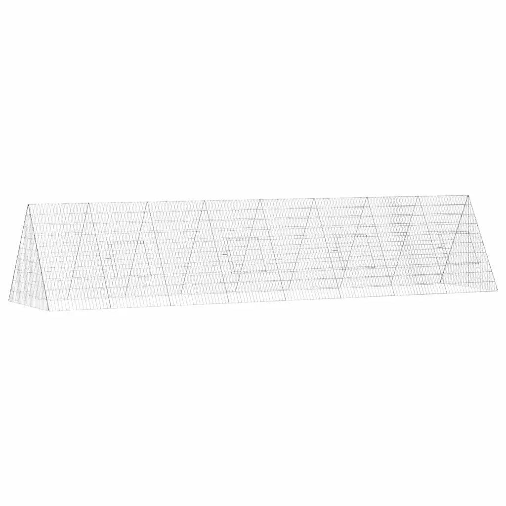 Gabbia per polli Argento 430 x 100 x 85 cm Acciaio zincato 3394438