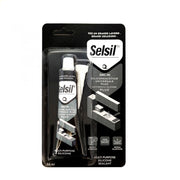 Silicone acetico trasparente SELSIL 'PLUS' 50 ml antimuffa bagno cucina idraulica porte finestre