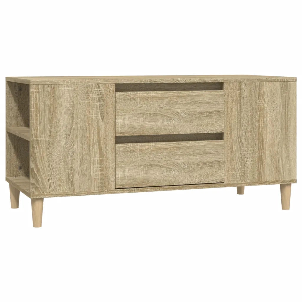 Mobile Porta TV Rovere Sonoma 102x44,5x50 cm Legno Multistrato 819599