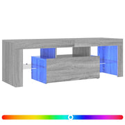Mobile TV | Armadietto TV | Mobile Porta TV con Luci LED Grigio Sonoma 120x35x40 cmcm