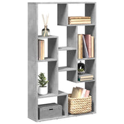 Libreria Grigio Cemento 72x20x120,5 cm in Truciolato 858159