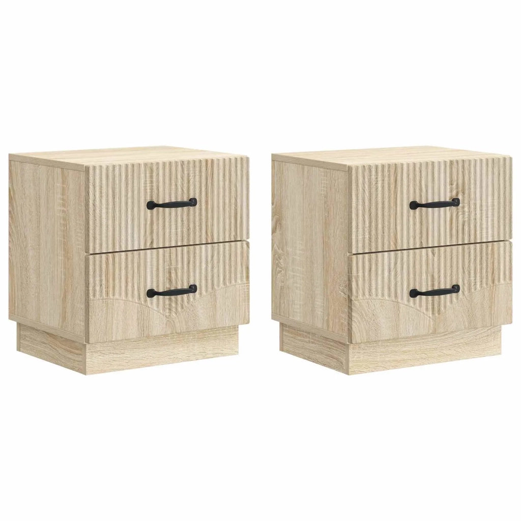 Armadio da Notte 2 pcs Rovere Sonoma 43 x 34,5 x 44,5 cm 895220