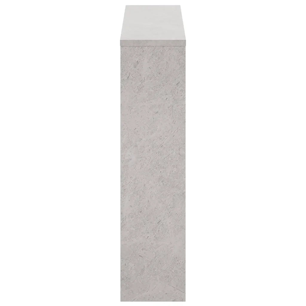 Scarpiera con Specchio a 2 Livelli Grigio cemento 63x17x67 cm 342630