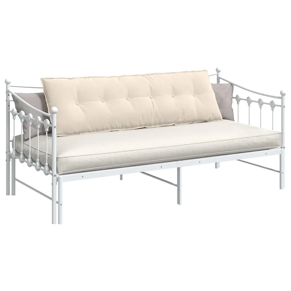 Cuscino per Schiena Beige 160 x 50 cm Tessuto in Microfibra
