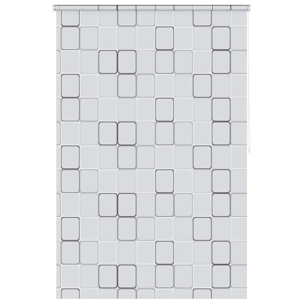 Tenda a Rullo per Doccia 140x240 cm Quadrati 142850