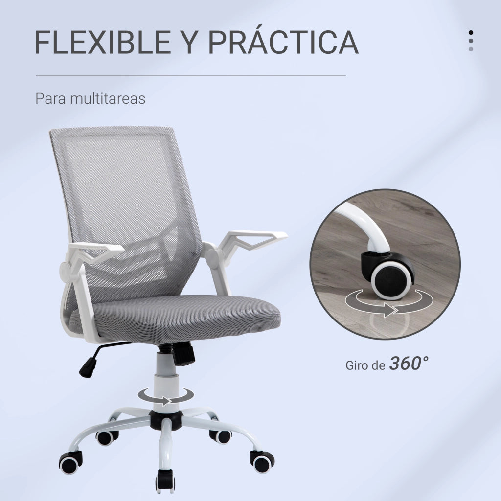 Sedia da Ufficio Ergonomic ¨C zephmum ¨C Grigio 62.5x55x94-104 cm