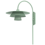 Applique decorativa Plato 1xE27 verde acciaio Luminex
