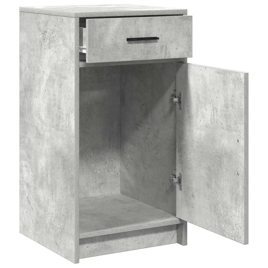 Credenza-Buffet-Armadio da cucina Grigio cemento 40 x 40.5 x 75 cm Legno multistrato