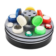 Kit di riparazione orologio - Bicchiere rotante con filtro - 5 piastre di olio colorate - Bicchiere robusto in metallo - Riciclabile - Facile da pulire - Bicchiere per olio