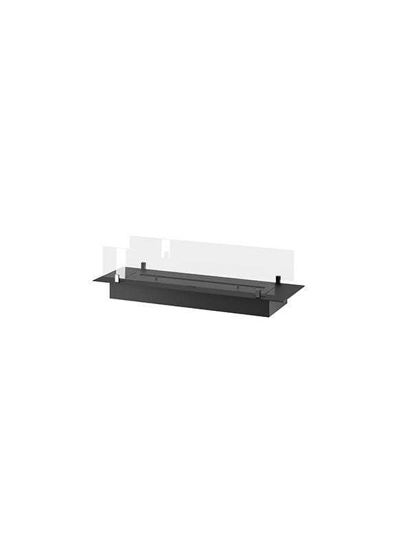 INSERT SLIM - Biocamino a bioetanolo da incasso nero con vetri - 1000