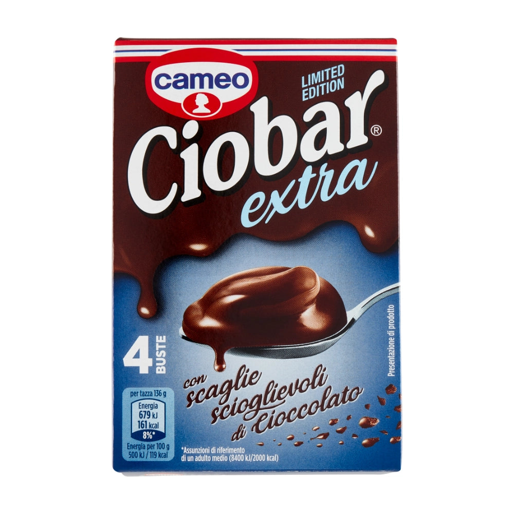 Cameo ciobar extra con scaglie di cioccolato 6 confezioni con 4 buste da 25 grammi