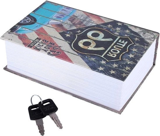 Cassaforte portatile per gioielli in denaro - 18 * 115 * 55 cm - per uso domestico e ufficio - stile da sogno americano.