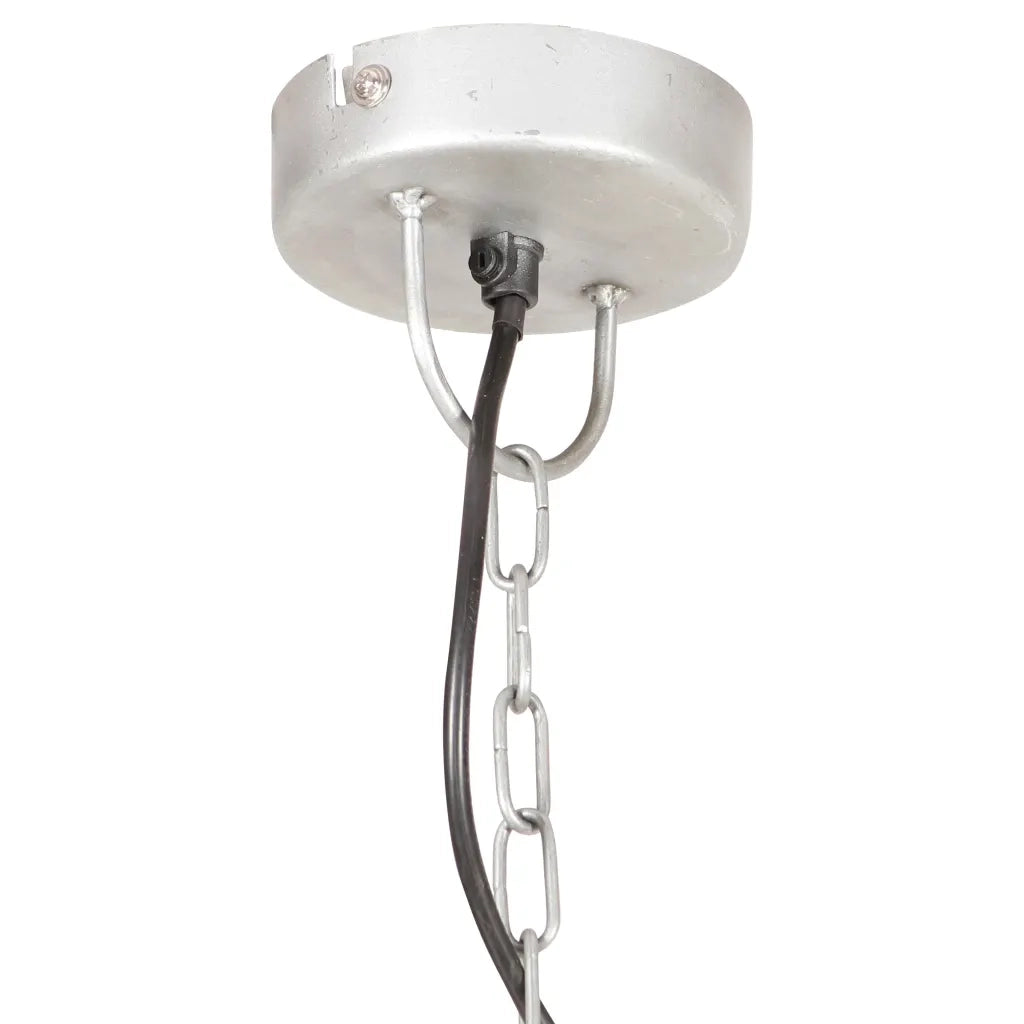 Lampada a Sospensione Vintage 25 W Argento Rotonda 31 cm E27 cod mxl 66251