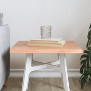 Piano Tavolo Marrone Chiaro 40x40x2 cm in Rovere Non Trattato 363926