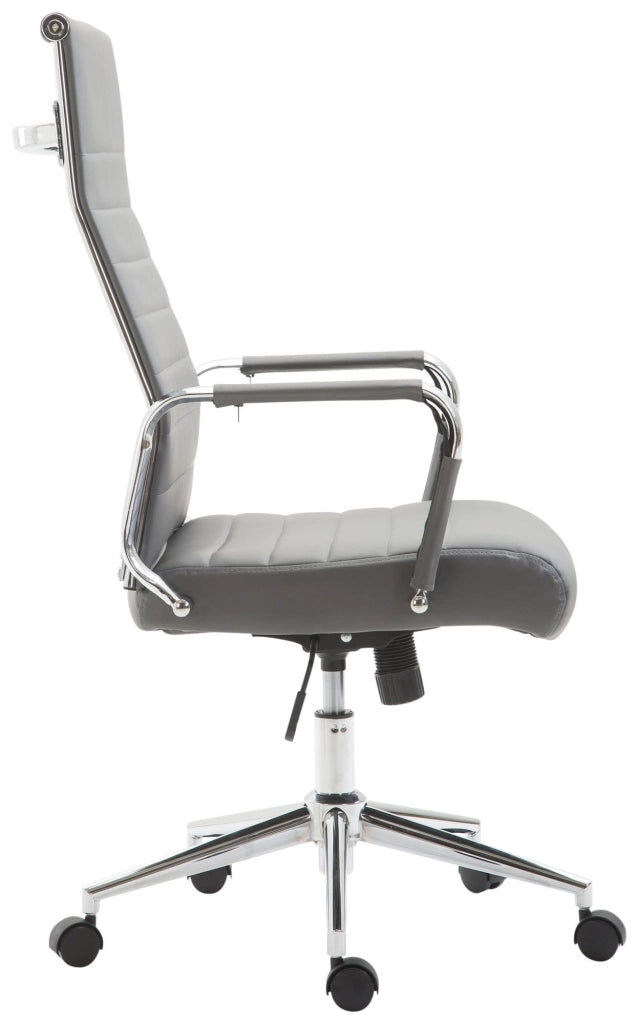Sedia ufficio Kolumbus in similpelle grigio