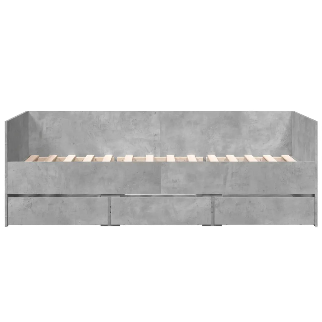 Divano Letto con Cassetti senza Materasso 90x190 cm 3280828
