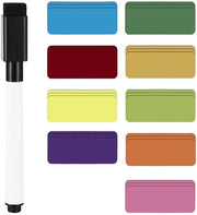 72 strisce magnetiche descrittive, 80 x 30 mm tavoli magnetici per scrivere, etichette magnetiche colorate, etichette magnetiche per magneti, lavagne magnetiche, magneti per frigorifero per scrivere