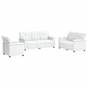 Set di divani 3 pcs Bianco Similpelle 3430549