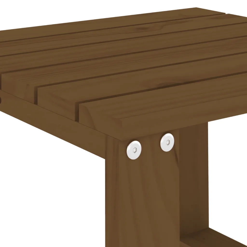 Tavolino da Giardino Ambra 40x38x28,5 cm Legno Massello Pino 825082