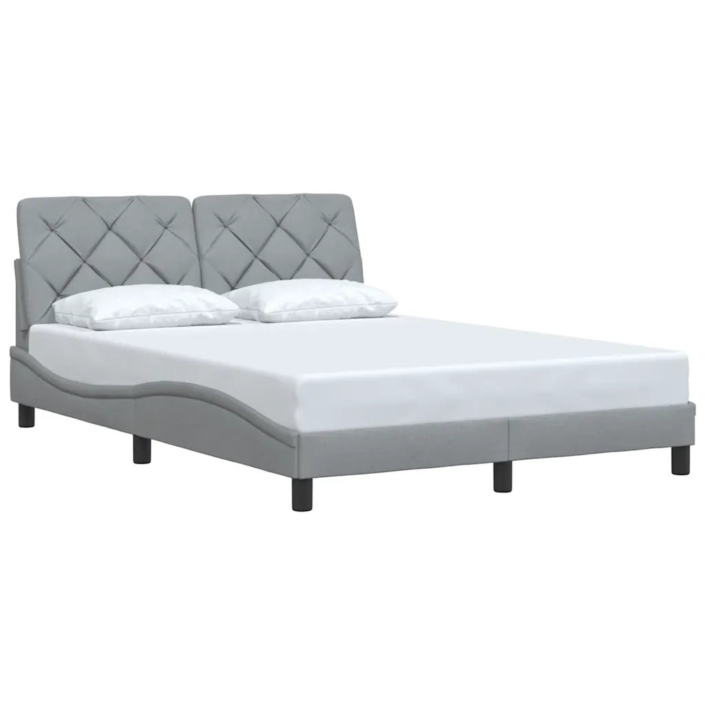 Giroletto senza Materasso Grigio Chiaro 140x200 cm Tessuto 3310601