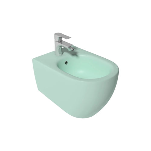 Sanitari sospesi opaco INFINITY: vaso, bidet, copriwater soft-close - Menta Opaco