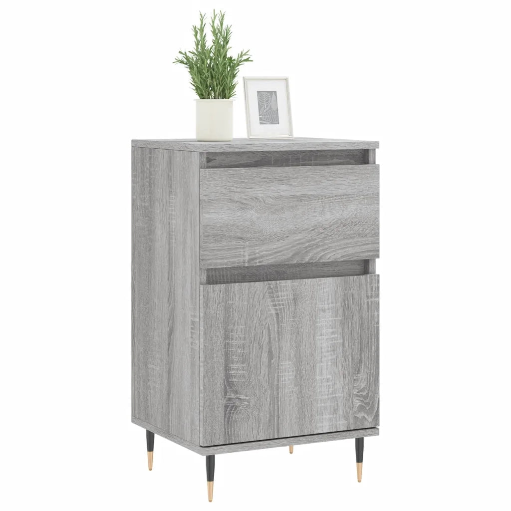 Credenze 2 pz Grigio Sonoma 40x35x70 cm in Legno Multistrato 831145