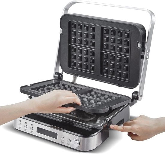 Grill a 3 in 1 da 2000 Watt - Griglia XL per tavolo, Waffler e Sandwich Maker