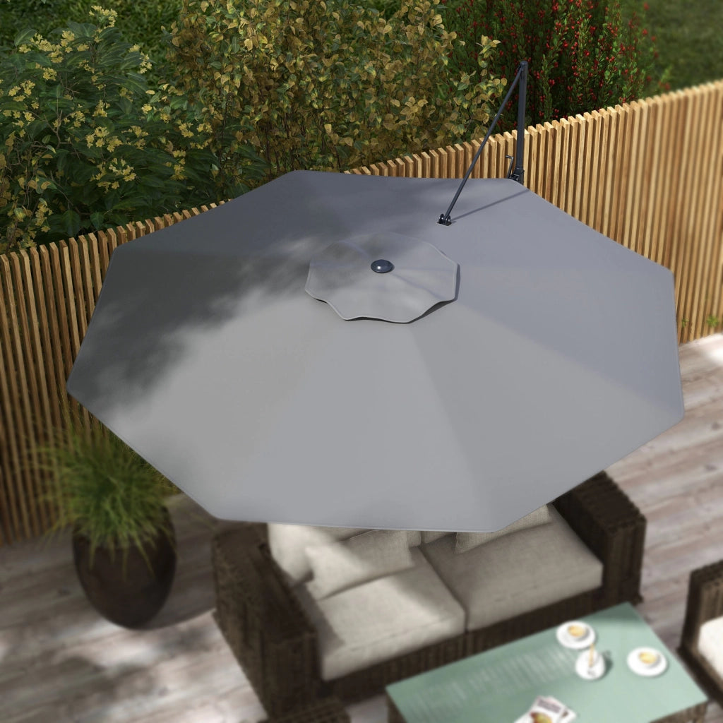 Ombrellone da giardino inclinabile e girevole ¨C zephmum ¨C 3 m, grigio scuro