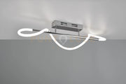 ARGOS PLAFONIERA LED 28W 3500lm, 4000K TUBO FLESSIBILE ILLUMINATO A 360° CON STRUTTURA METALLO CROMATO L. 105CM
