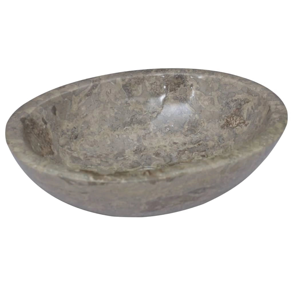 Lavandino da bagno lavabo da appoggio lavabo da WC lavabo da bagno lavabo da interno 53 x 40 cm marmo grigio 02_0002817