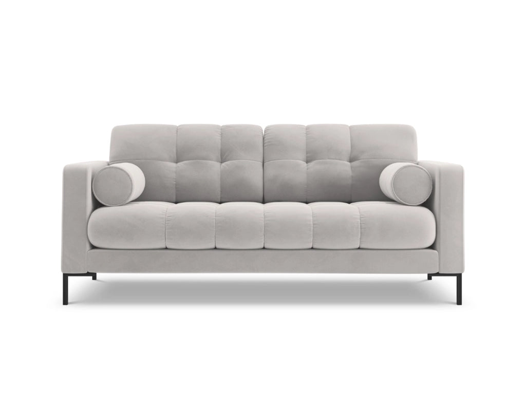Cosmopolitan Design - Divano "Bali" 2 posti in velluto argento 