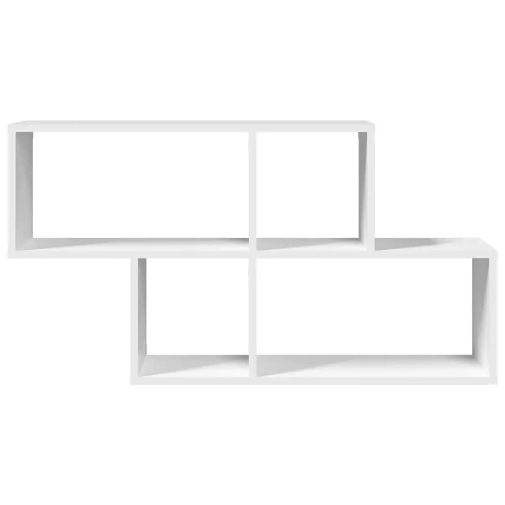 Scaffale a Parete Bianco 100x20x53 cm in Legno Multistrato 848017