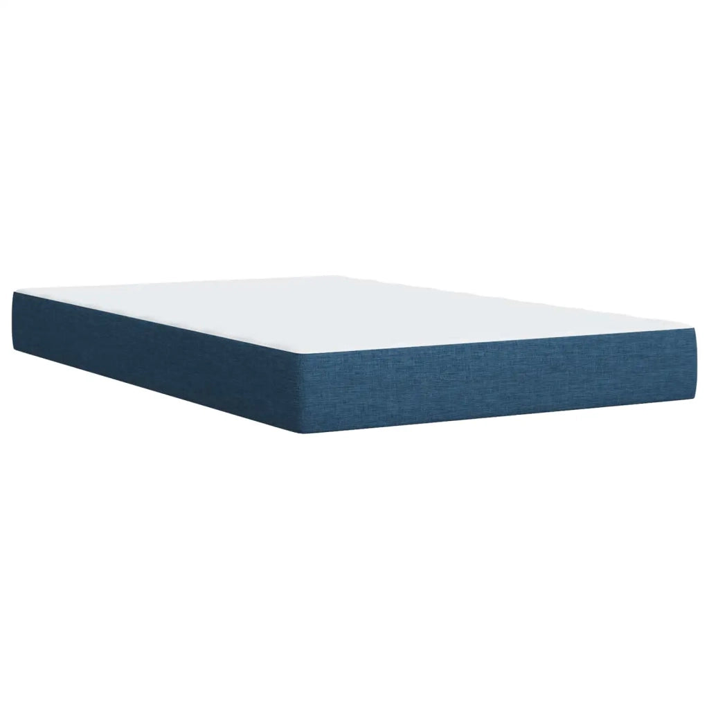 Letto box spring con materasso Blu 120 x 190 cm Tessuto 3453366
