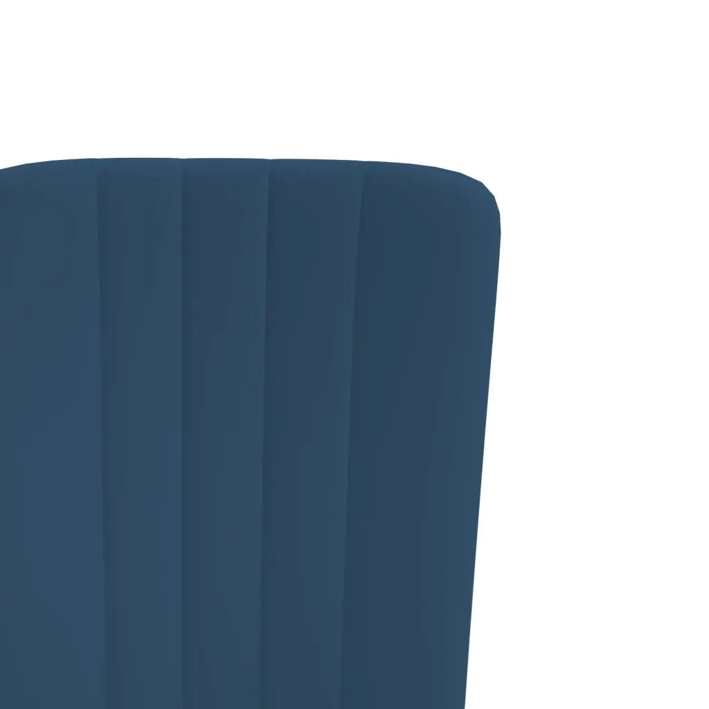 Sedie da Pranzo 2 pz Blu in Velluto 326092