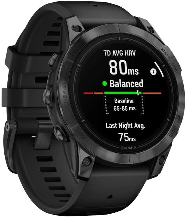 Garmin epix Pro Gen 2 51mm, Smartwatch, Display AMOLED 1,4", Touchscreen, Torcia LED, Cardio 5th Gen, +30 Sport, GNSS multi-band, Mappe, Autonomia 31 giorni,Slate & Black