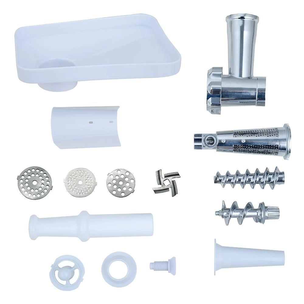 Melchioni 118420214 tritacarne 250 W Grigio, Acciaio inox, Bianco