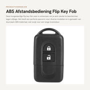 Comando a distanza Flip Key Fob - 2 Tasti Cover - Orefice Auto - Protezione Antifurto - Adattamento Perfetto - Alta Qualità