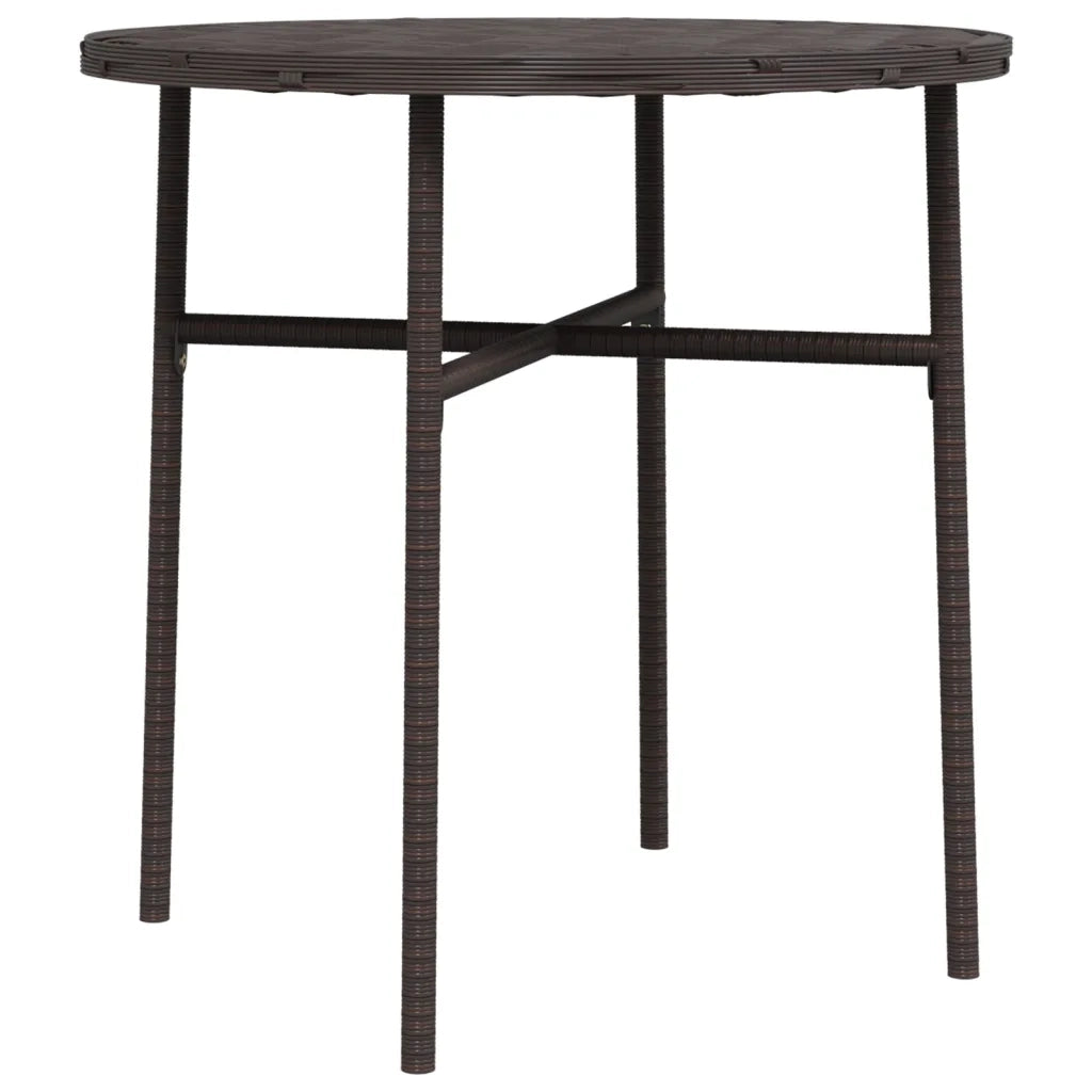 Tavolino da T¨¨-Tavolino da Salotto-Tavolo Marrone 45 cm in Polyrattan