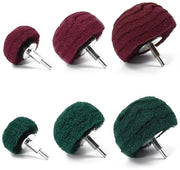 Kit di abrasivi per polire con 6 dischi abrasivi multifunzione in verde e rosso, per spugne non tessili, con manico da 1/4 pollice, per manifold, alluminio, rame, acciaio inossidabile e cromato.