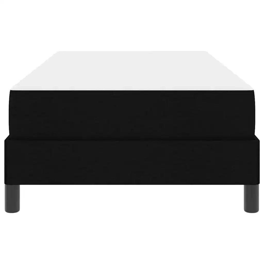 Letto a molle con materasso-Struttura Letto con Materasso Nero 80 x 200 cm Tessuto 584001