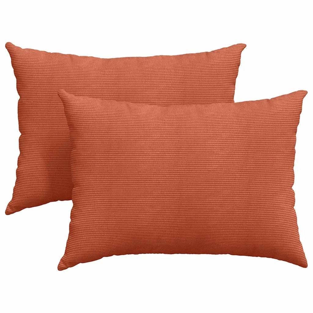 Cuscini da Divano 2 pz | Cuscini per sedie Rosso Arancio 70 x 50 cm
