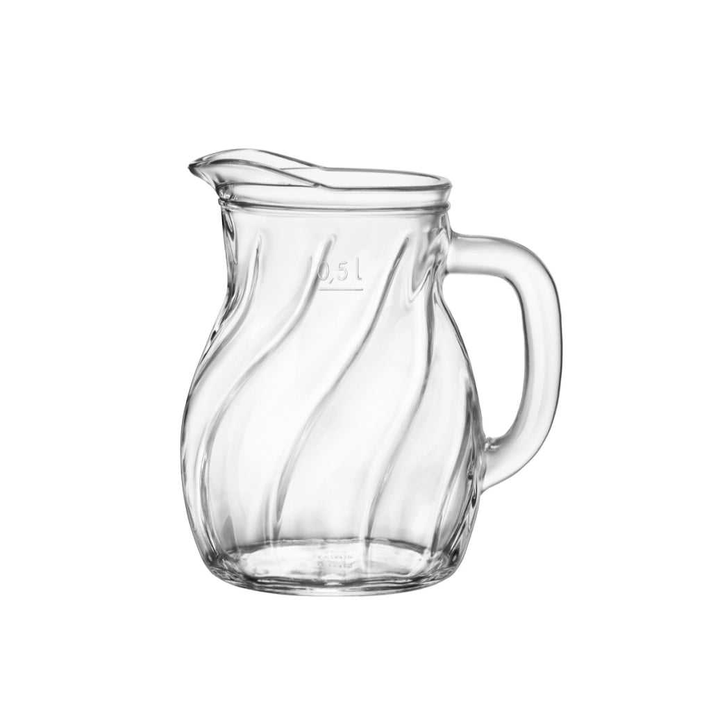 BISTROT TWIST BROCCA IN VETRO DECORATO CON CAPIENZA DA 0,5LT