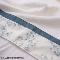 Set Spugna 4 Pezzi Asciugamani Viso + Ospite con Balza Garrini Samantha Rosa