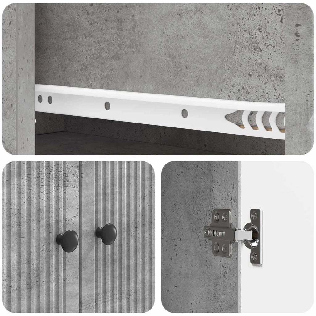 Set di armadi 2 pcs Grigio Cemento 66 x 34,5 x 90 cm 3416379