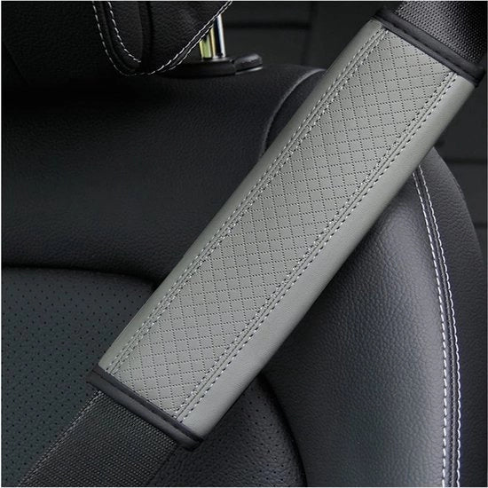 Cuscino di sicurezza per cinture di sicurezza - 2 pezzi - Copertura per cinture di sicurezza - Sicurezza in auto - Comfortevole - Schiuma EVA - 6,5 x 23 cm - Cintura di sicurezza